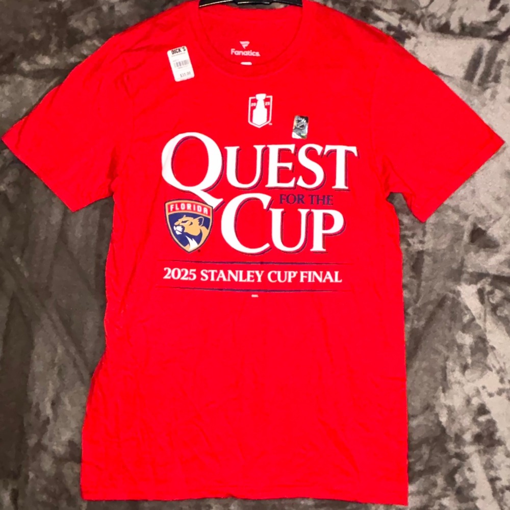 Florida Panthers T-Shirt Men S Fanatics Quest for the Cup 2025 Stanley Cup Final